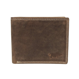 Billfold heren portemonnee van lichtbruin leer - Arrigo.nl