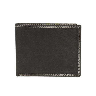 Billfold heren portemonnee van zwart leer - Arrigo.nl