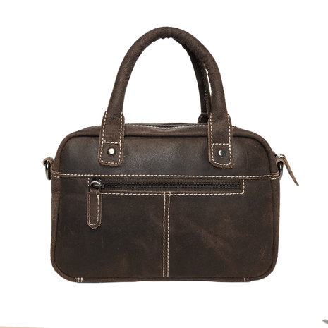 Donkerbruin Leren Tas - Westernbag - Arrigo