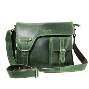 green shoulder bag