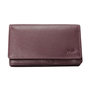 Harmonica Dames Portemonnee van Bordeaux Rood Leer