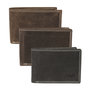 Heren Billfold Portemonnee Van Donkerbruin Leer