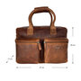 Ruime western stijl schoudertas met ruimte voor een 13 inch laptop