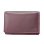 Dames Portemonnee Harmonica Van Bordeaux Rood Leer